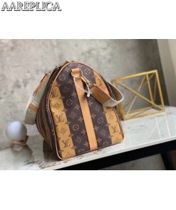 Replica Louis Vuitton Keepall Bandouliere 50 Monogram Stripes Eclipse M45967 2