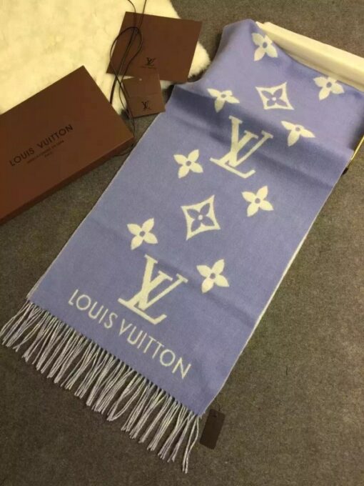 Replica Louis Vuitton Denim Reykjavik Scarf M75704 2