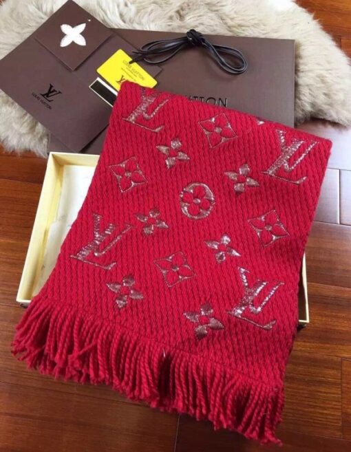 Replica Louis Vuitton Logomania Shine Scarf M75832 4