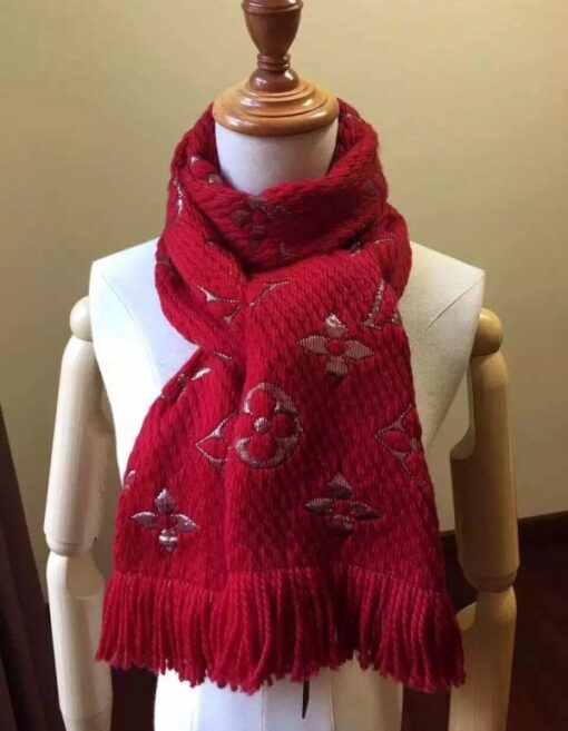 Replica Louis Vuitton Logomania Shine Scarf M75832 5