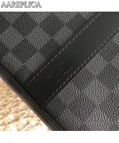 Replica Louis Vuitton Keepall Bandouli??re 55 Damier Graphite N41413 2