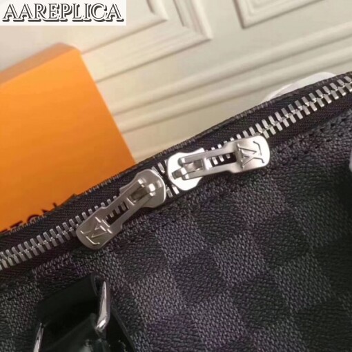 Replica Louis Vuitton Keepall Bandouli??re 55 Damier Graphite N41413 6