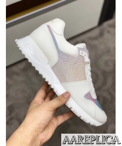 Replica Louis Vuitton Run Away Sneakers In Iridescent Monogram Textile 2