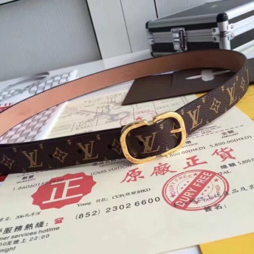 Replica Louis Vuitton Mini 25MM Belt Monogram Canvas M9584W 7