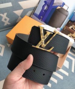 Replica Louis Vuitton Gold Damier LV 40MM Reversible Belt M0333V 2