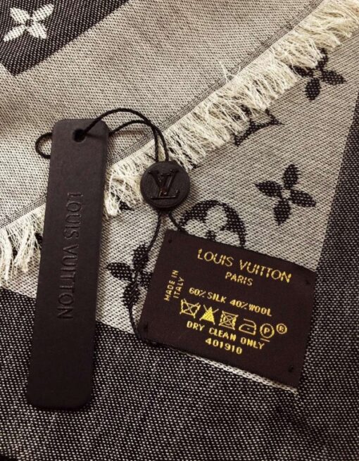 Replica Louis Vuitton Monogram Denim Shawl M71378 5