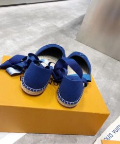 Replica Louis Vuitton LV Escale Starboard Flat Espadrille Blue 2