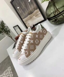 Replica Louis Vuitton Blanc/Moka Time Out Sneaker 2