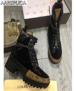 Replica Louis Vuitton Black Laureate Desert Boot 2