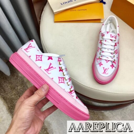 Replica Louis Vuitton Rose Pop Stellar Sneakers 4