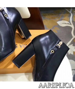 Replica Louis Vuitton Black Upper East Low Boot 2