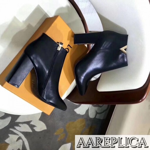 Replica Louis Vuitton Black Upper East Low Boot 6