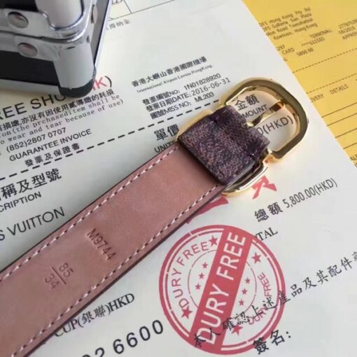 Replica Louis Vuitton Mini 25MM Belt Damier Ebene M9744V 3