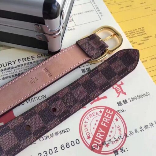 Replica Louis Vuitton Mini 25MM Belt Damier Ebene M9744V 4