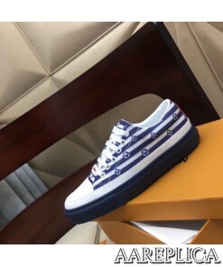 Replica Louis Vuitton LV Escale Stellar Sneakers Blue 2