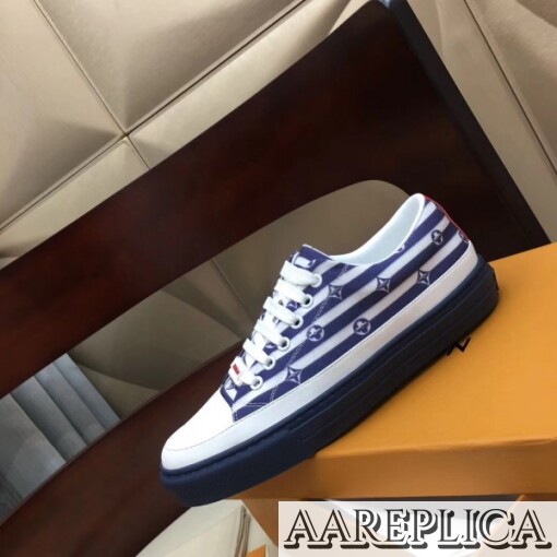 Replica Louis Vuitton LV Escale Stellar Sneakers Blue 2