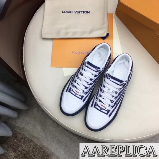 Replica Louis Vuitton LV Escale Stellar Sneakers Blue 5