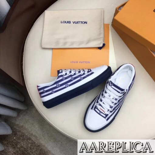 Replica Louis Vuitton LV Escale Stellar Sneakers Blue 8