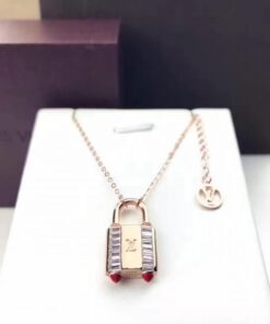 Replica Louis Vuitton Lock Me Strass Supple Necklace M62802 2