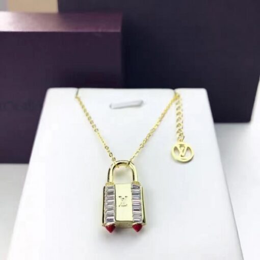 Replica Louis Vuitton Lock Me Strass Supple Necklace M62802 3