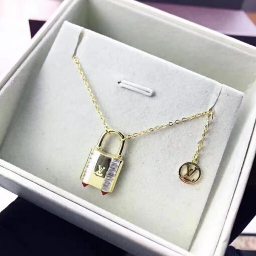 Replica Louis Vuitton Lock Me Strass Supple Necklace M62802 4