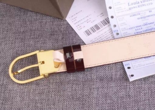 Replica Louis Vuitton Comete Belt Monogram Vernis M9480V 6