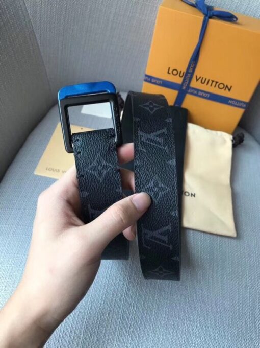 Replica Louis Vuitton LV Orbit 35mm Belt Monogram Eclipse M0136S 2