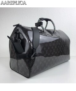 Replica Louis Vuitton Keepall Bandouliere 50 Monogram Eclipse Glaze M43901 2