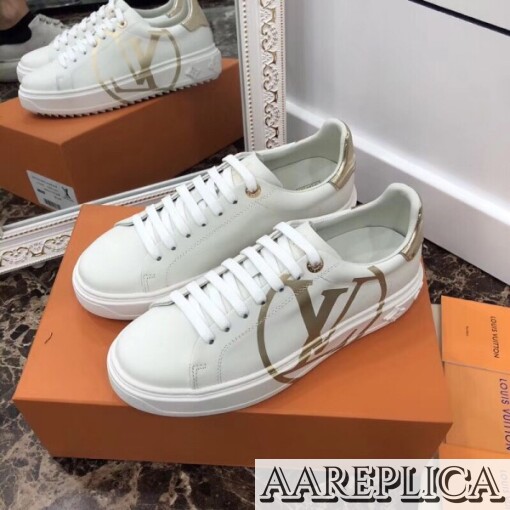 Replica Louis Vuitton Gold Time Out Sneakers 2