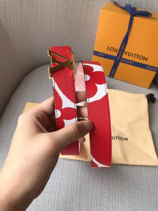 Replica Louis Vuitton LV Iconic 30mm Reversible Belt M0150U 3