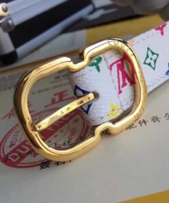 Replica Louis Vuitton Mini 25MM Belt Monogram Multicolor M9585W 2