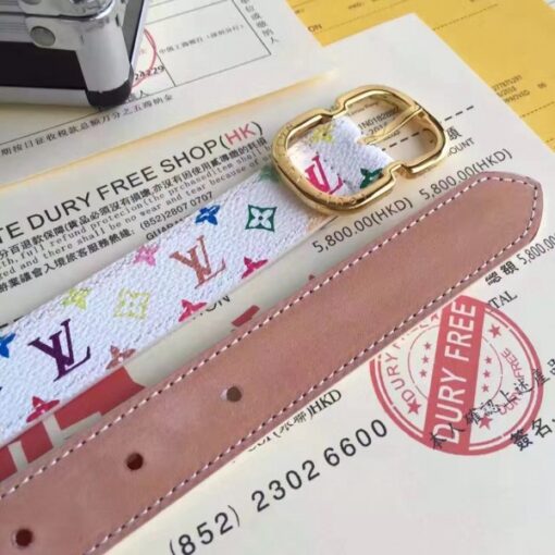 Replica Louis Vuitton Mini 25MM Belt Monogram Multicolor M9585W 3