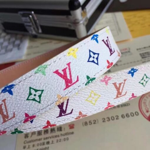 Replica Louis Vuitton Mini 25MM Belt Monogram Multicolor M9585W 6