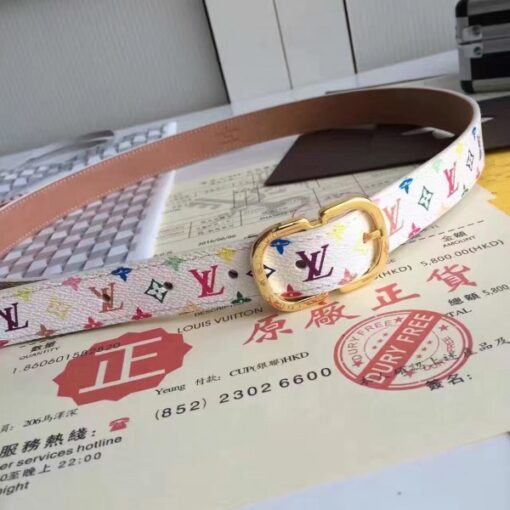 Replica Louis Vuitton Mini 25MM Belt Monogram Multicolor M9585W 8