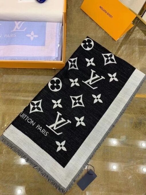 Replica Louis Vuitton Black Miss LV Stole M76168 7