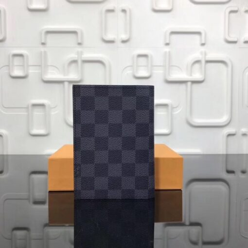 Replica Louis Vuitton Passport Cover Damier Graphite N64411 7