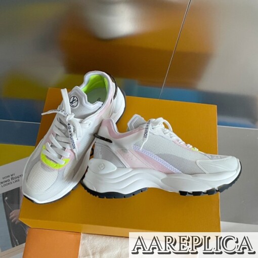 Replica Louis Vuitton Run 55 Sneakers In White Materials 4