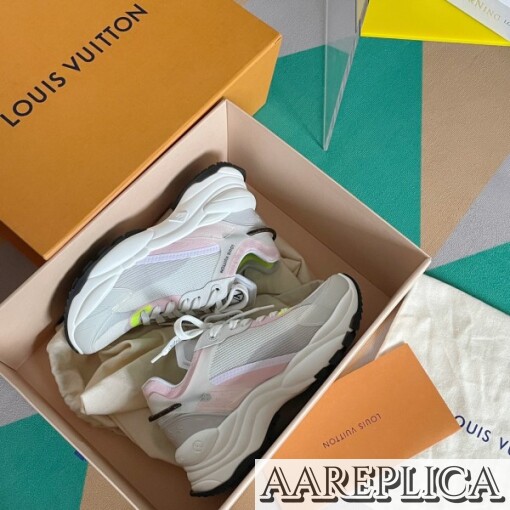 Replica Louis Vuitton Run 55 Sneakers In White Materials 7