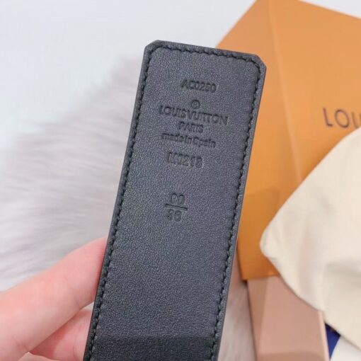 Replica Louis Vuitton LV Initiales 40MM Reversible Belt Damier Graphite M0213Q 6