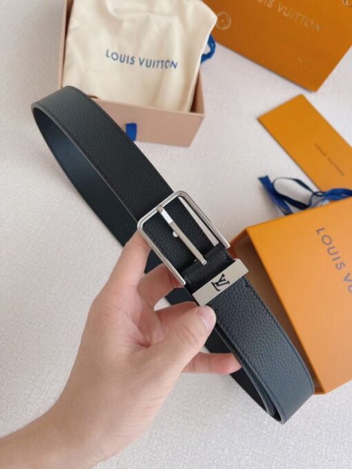 Replica Louis Vuitton Pont Neuf 35mm Belt Taurillon Leather M6065T 6