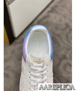 Replica Louis Vuitton Luxembourg Sneakers In White Monogram Leather 2