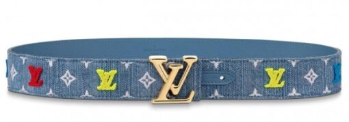 Replica Louis Vuitton LV New Wave 35mm Belt Monogram Denim M0146U