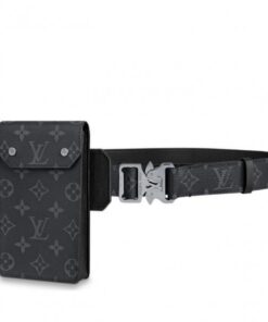 Replica Louis Vuitton Utility 35mm Belt Monogram Eclipse M0235V