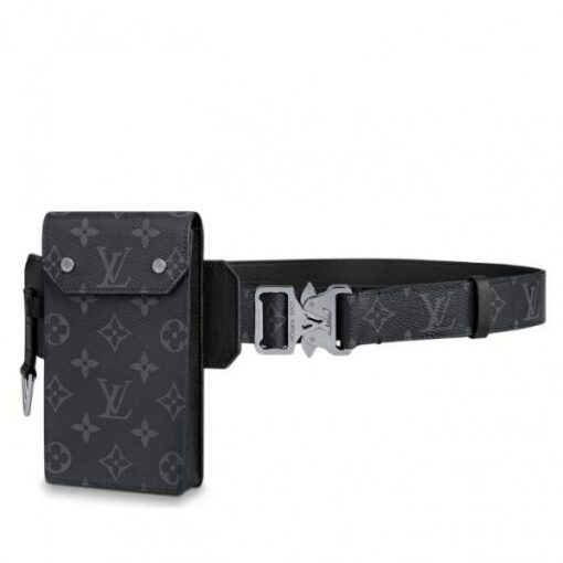 Replica Louis Vuitton Utility 35mm Belt Monogram Eclipse M0235V