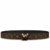 Replica Louis Vuitton LV Initiales 40MM Reversible Belt Suede M6875P 10