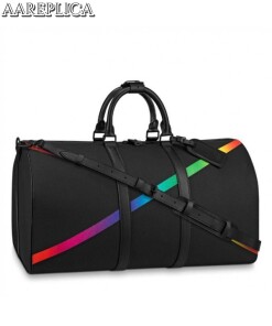 Replica Louis Vuitton Keepall Bandouliere 50 Taiga Rainbow M30345