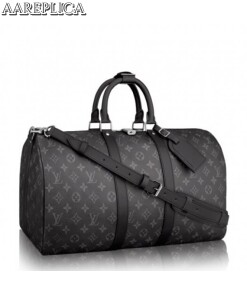 Replica Louis Vuitton Keepall 45 Bandouliere Monogram Eclipse M40569