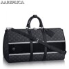 Replica Louis Vuitton Keepall Bandouli??re 55 Damier Ebene N41414 9