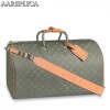 Replica Louis Vuitton Keepall Bandouliere 50 Monogram Shadow M45731 9