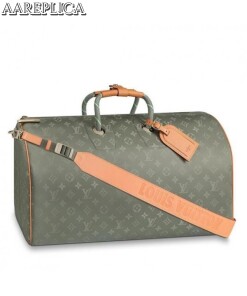 Replica Louis Vuitton Keepall Bandouliere 50 Monogram Titanium M43886